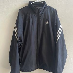 Black Adidas Windbreaker